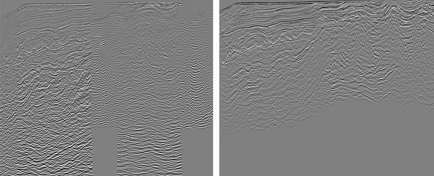 A comparison of time images from the MegaSurvey (left) and the recently reprocessed MegaSurveyPlus (right). 