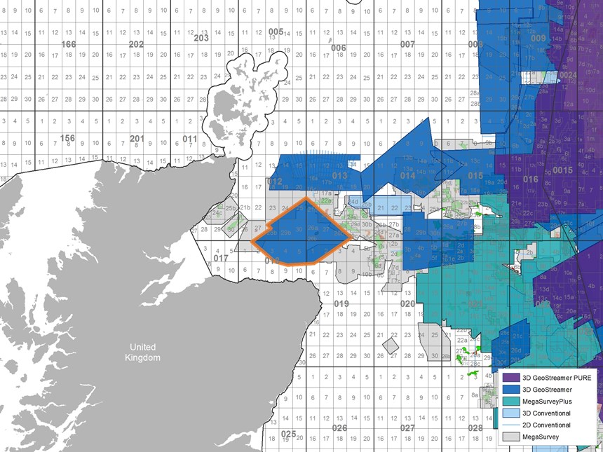 Location of Moray Firth surveys