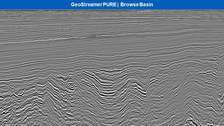 This GeoStreamer PURE depth section shows multi-stacked targets at Callovian and Valanginian levels
